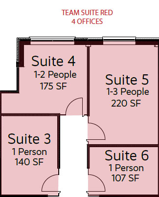 Red team suite floorplan